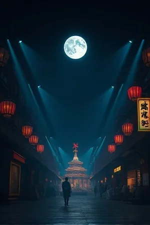 《第七码头》夜色码头集装箱与人物剪影封面